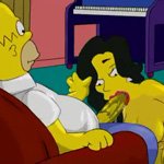 Simpsons threesome sex